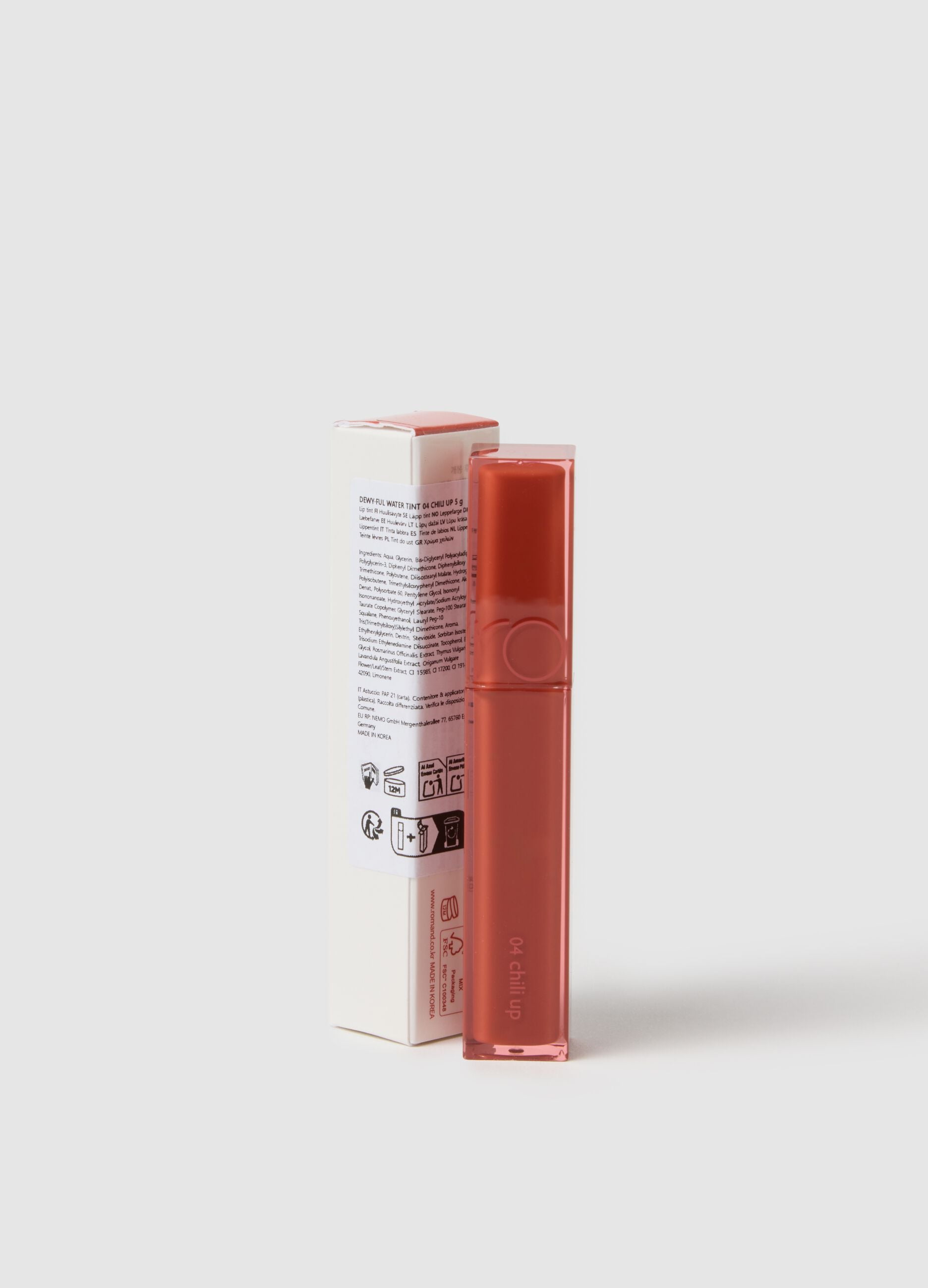 ROM&ND DEWY&middot;FUL WATER TINT 04 CHILI UP - Korean makeup
