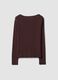 Brown pure cotton regular-fit crew-neck T-shirt_6