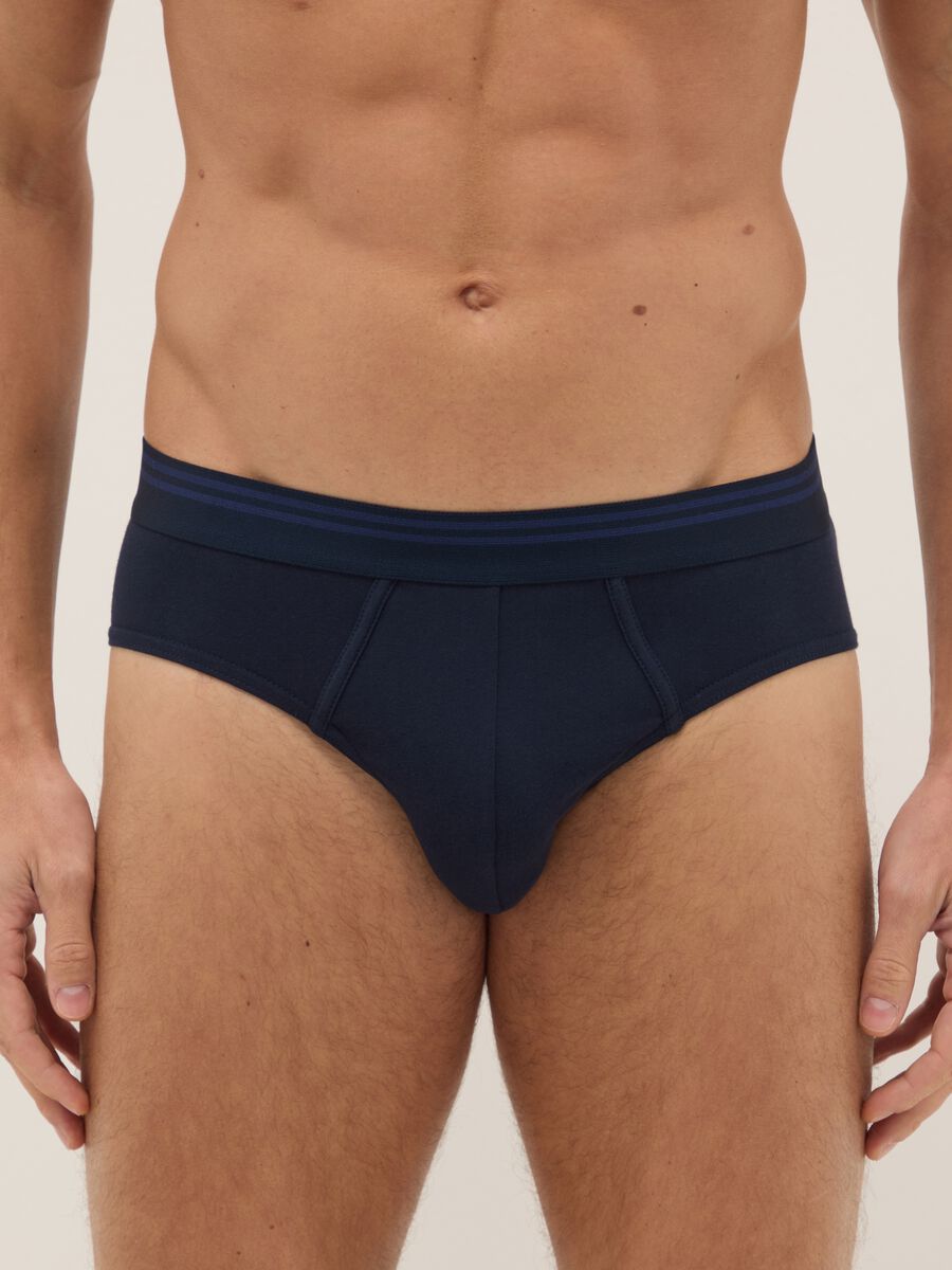 Tripack slip in cotone organico elasticizzato multicolor regular fit_1