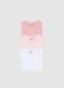 Multicolour baby girl t-shirt tripack in pure cotton_3