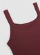 Red organic cotton crew-neck vest top_6