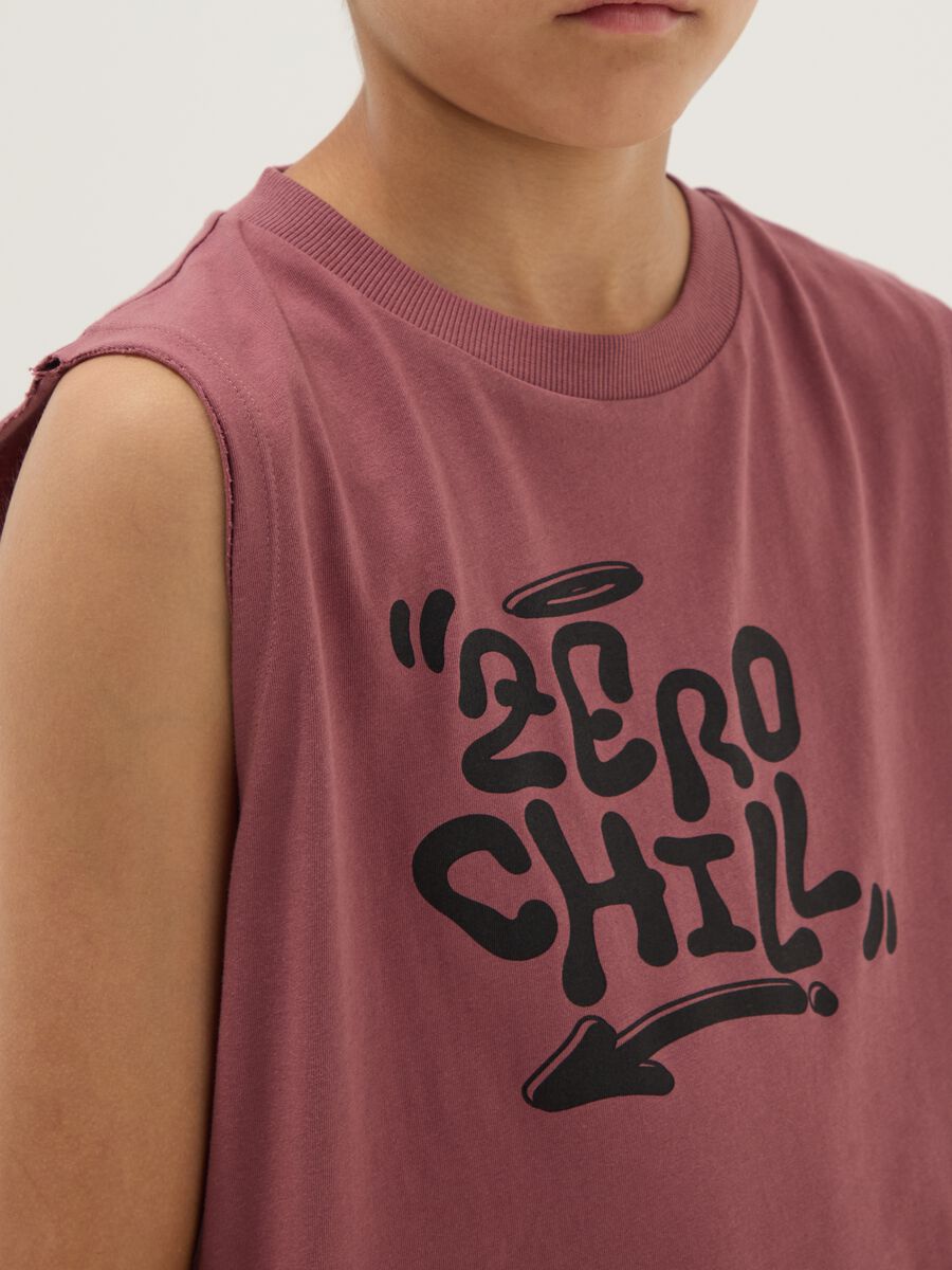 Pink organic cotton vest top_2