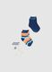 Multicolour Cotton Blend Baby Socks Tripack_0