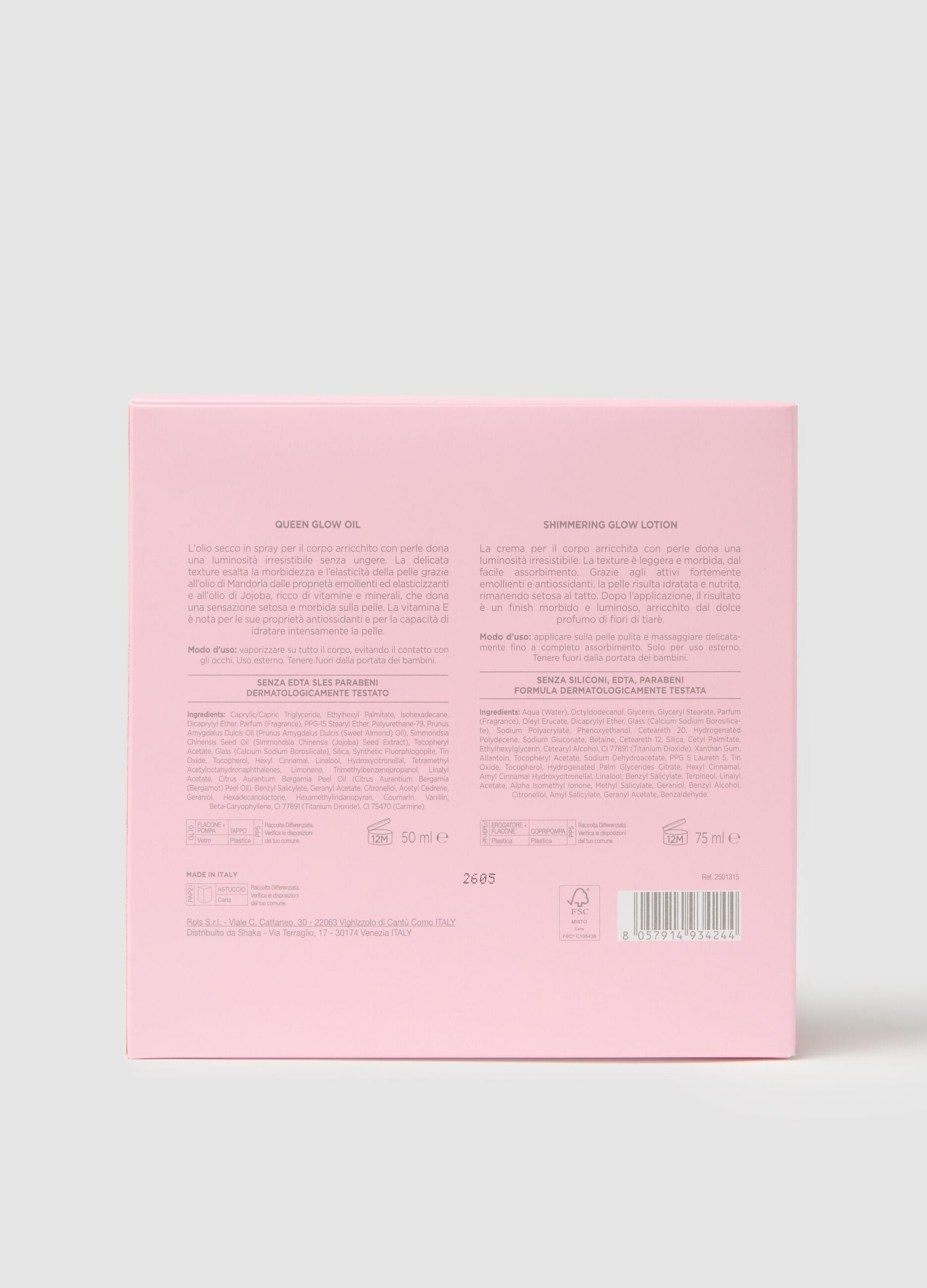 TIME TO SHINE KIT SHINE QUEEN x2 (pink oil + body lotion)