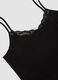 Black stretch viscose vest top with deep V-neck lace trim_6