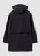 Black water-repellent hooded jacket with zip, regular fit ALTAVIA STUDIO_5