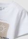 White pure organic cotton printed regular-fit T-shirt for baby boy_2