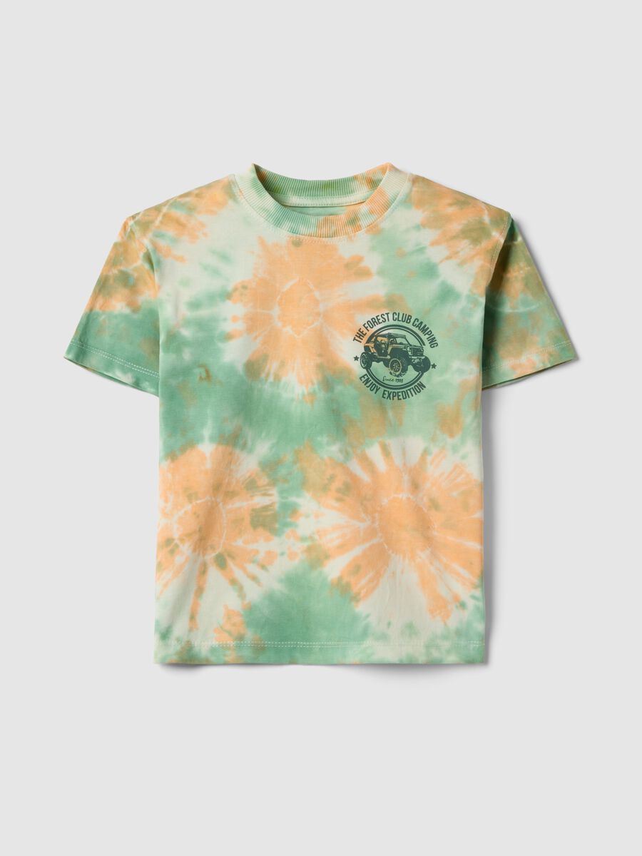 T-shirt in puro cotone multicolor TieDye da bambino regular fit_0
