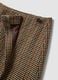 Brown wool-blend check skirt_2