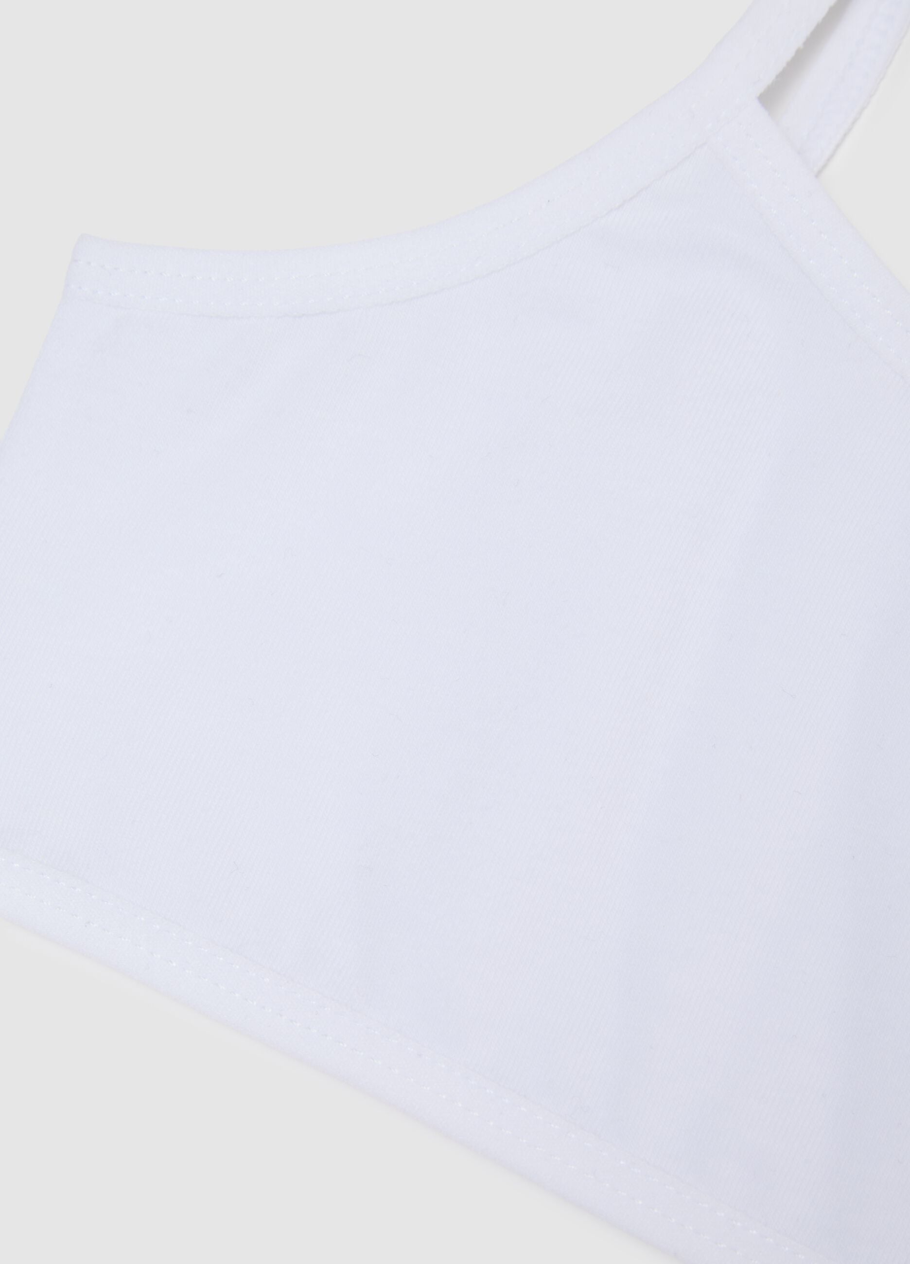 Girl's Cotton White Stretch Bra Tripack Set