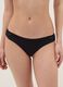Black regular fit briefs with lace inserts_1