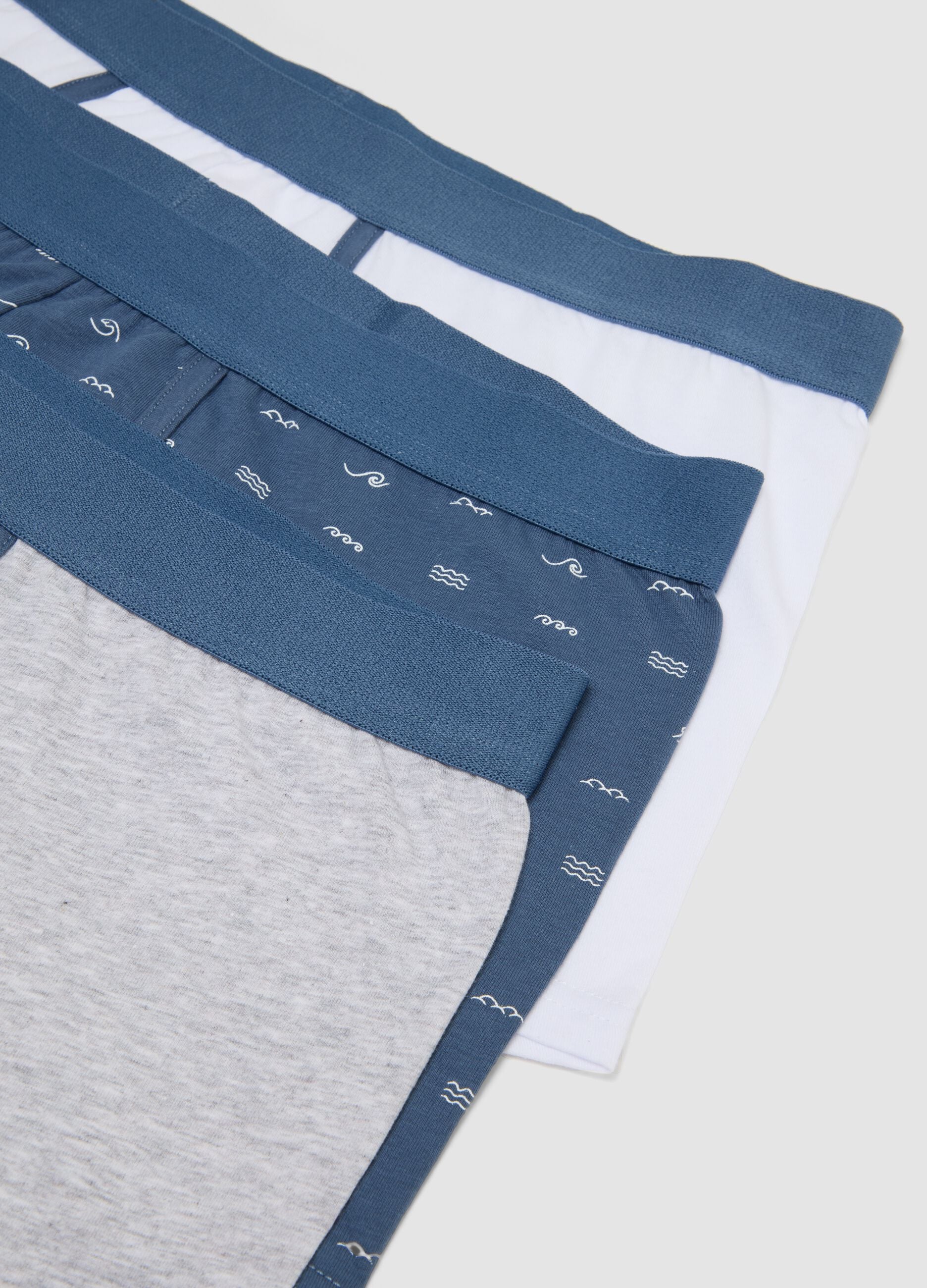 Multicolour stretch cotton regular-fit boxer 3-pack