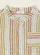 Baby regular-fit striped shirt with mandarin collar in cotton-linen blend_1