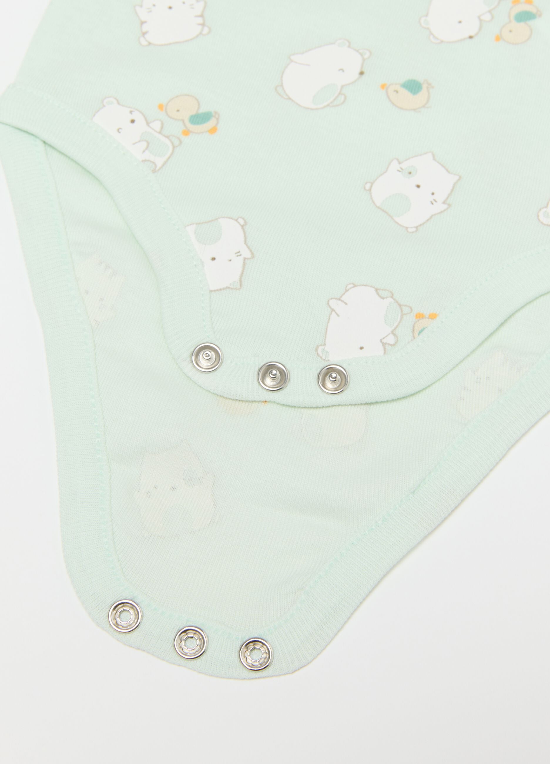 Newborn Multicolour Cotton Bodysuit Tripack
