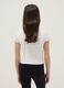 White stretchy cotton fitted girl&rsquo;s t-shirt with print_1