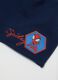 Blue stretch cotton toddler hat with Spiderman design_1