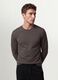 Men&rsquo;s grey long-sleeve T-shirt in 100% organic cotton with crew neck_0