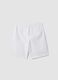 White linen and cotton blend regular-fit shorts for boys_4