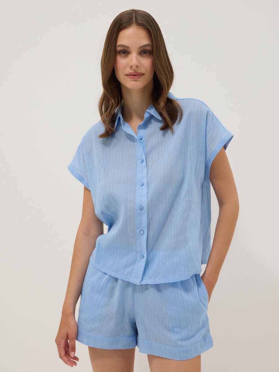 Light blue organic cotton pyjamas_1