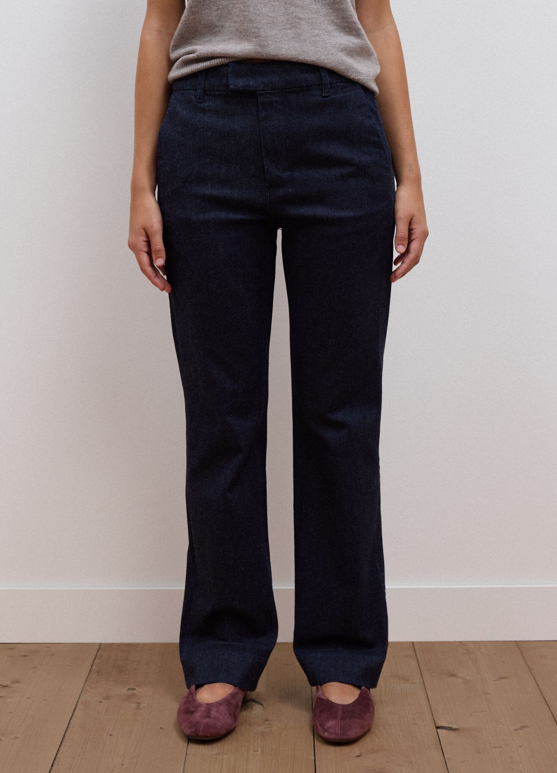 Blue stretch-cotton slim-fit jeans
