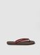 Brown flip-flops with thick straps_1