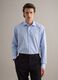 Blue and white check pure cotton shirt regular fit easy iron_2