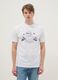 White regular fit pure cotton T-shirt with Popeye print_0