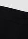 Black stretch cotton regular-fit leggings for girls_2