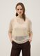 Beige open-knit three-quarter sleeve jumper_2