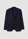 Blue slim-fit 4-way stretch blazer, easy-iron_0