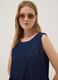 Blue midi dress in pure cotton_2