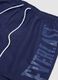 Blue swim shorts with contrast drawstring_5