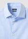 Light blue pure cotton regular fit shirt with micro-checks_5