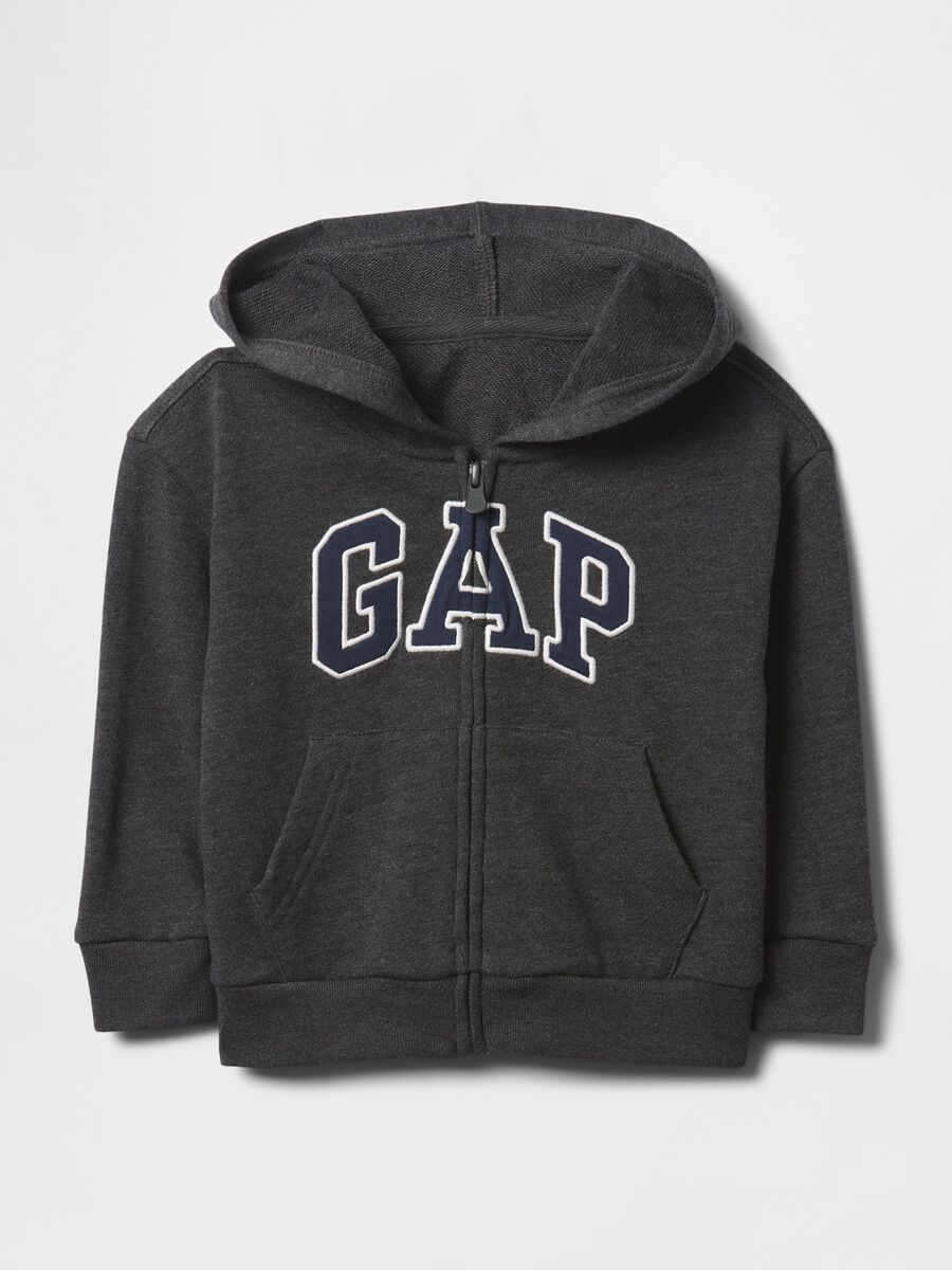 Cotton-blend hooded sweatshirt_0