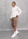 100% Linen Shorts in Mocha_5