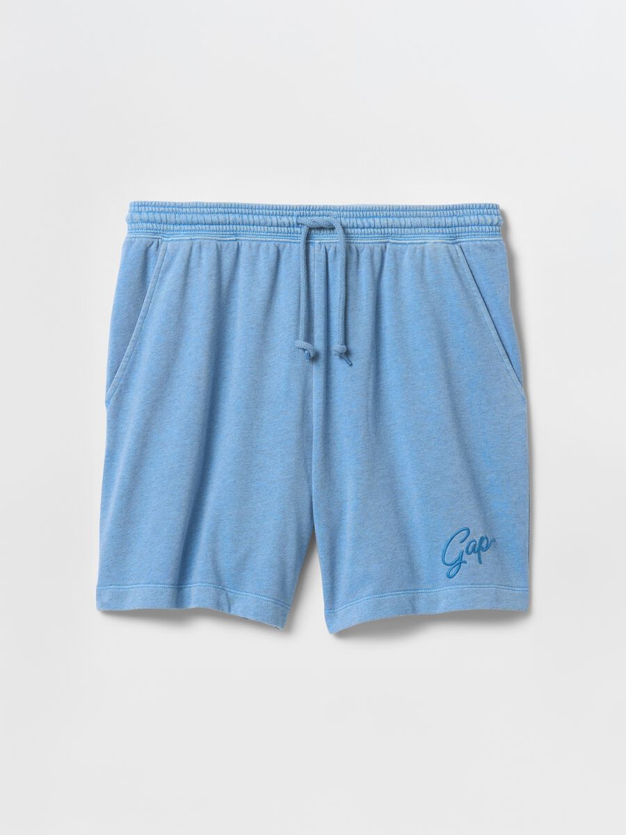 Azure blue Gap shorts in cotton blend_0