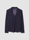 Blue stretch-fabric T-shirt with polka-dot collar, regular fit_0