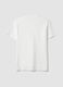 White mercerised pure cotton crew-neck T-shirt, regular fit_6