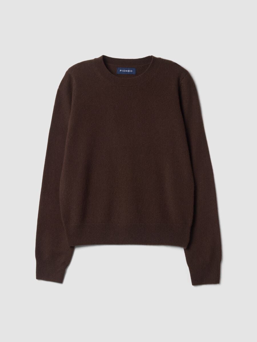 Brown pure cashmere crew-neck jumper_4