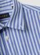 Blue striped pure cotton Oxford shirt, regular fit_1