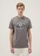 Grey pure cotton T-shirt regular fit with Brooklyn Nets print_2