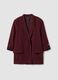Red lined regular-fit blazer with classic lapels_0