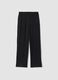 Pantaloni neri con vita elasticizzata wide leg_4