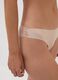 Beige Brazilian briefs in stretch microfibre with lace_3