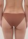 Brown stretch microfibre briefs with regular waist_2