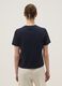 Blue short-sleeve pure cotton regular fit T-shirt_3