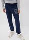 Blue pure cotton joggers with college print for boys_2