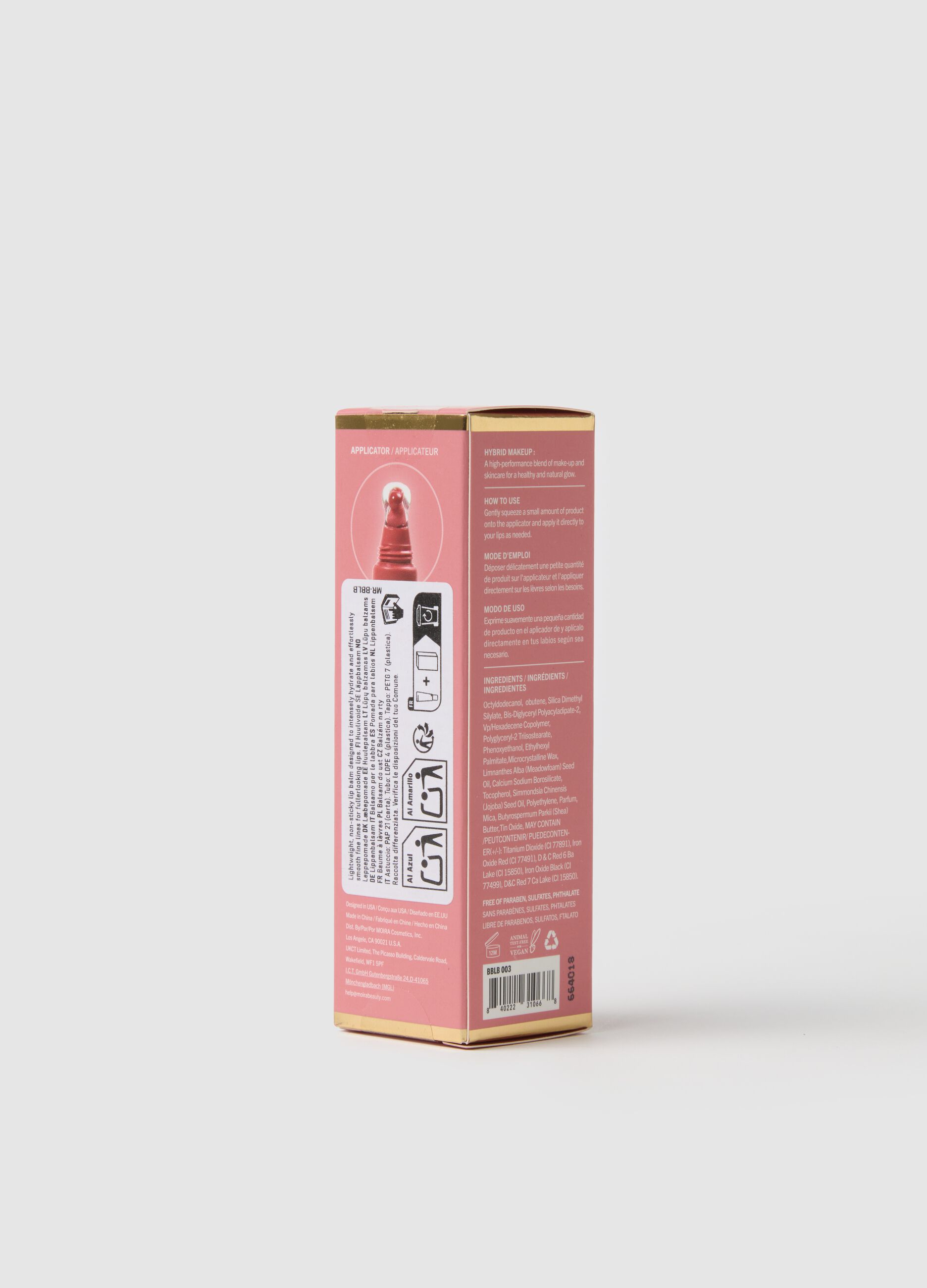 MOIRA BUTTER BLISS LIP BALM 003 PETAL POP COLOURED LIP BALM - Korean makeup