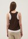 Brown viscose-blend tank top, regular fit_3