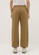 Brown cotton blend jogger trousers regular fit_2